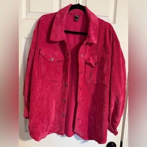 Women’s Wild Fable Fuchsia Corduroy Shirt/Jacket 2XL
